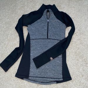 Calia quarter zip long sleeve fitted top